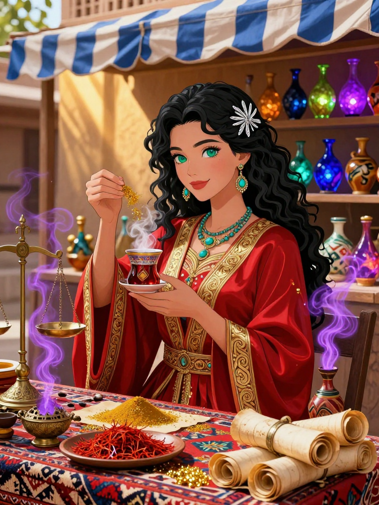 אזיטה "שומרת הלהבה והבושם" - AI Character Card